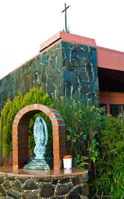 church and statue